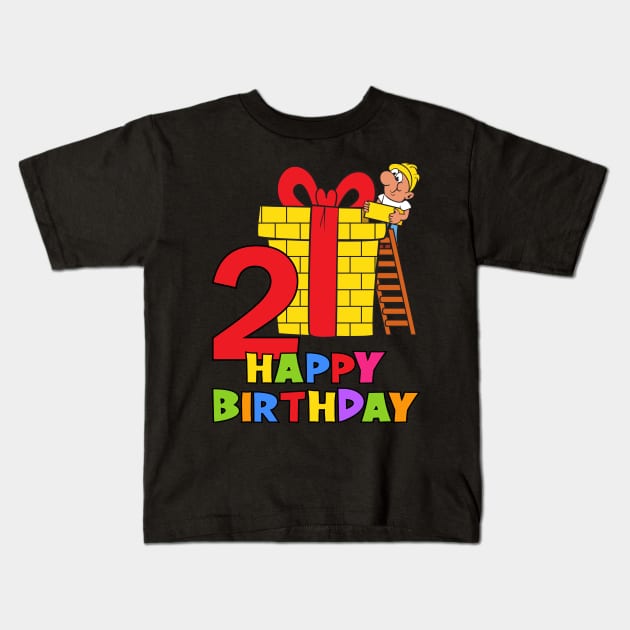 2nd Birthday Party 2 Year Old 2 Years Kids T-Shirt by KidsBirthdayPartyShirts